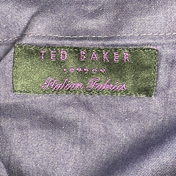 SOLD Ted Baker Jay Trim Fit Wool Suit Set Blazer Jacket Pants Business Blue 42R - Picture 11 of 13